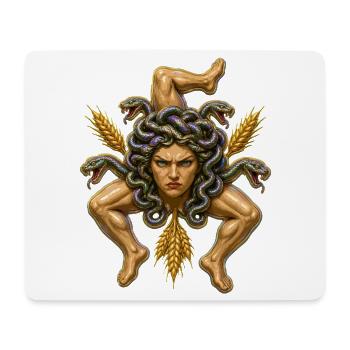 Sizilianische Trinacria ernst - Mousepad (Querformat) - Weiß - Vorne
