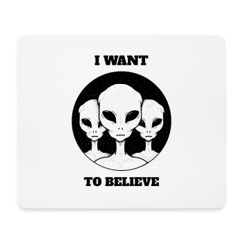 Alien - TShirt drôle - Tapis de souris (format paysage) - blanc - Devant