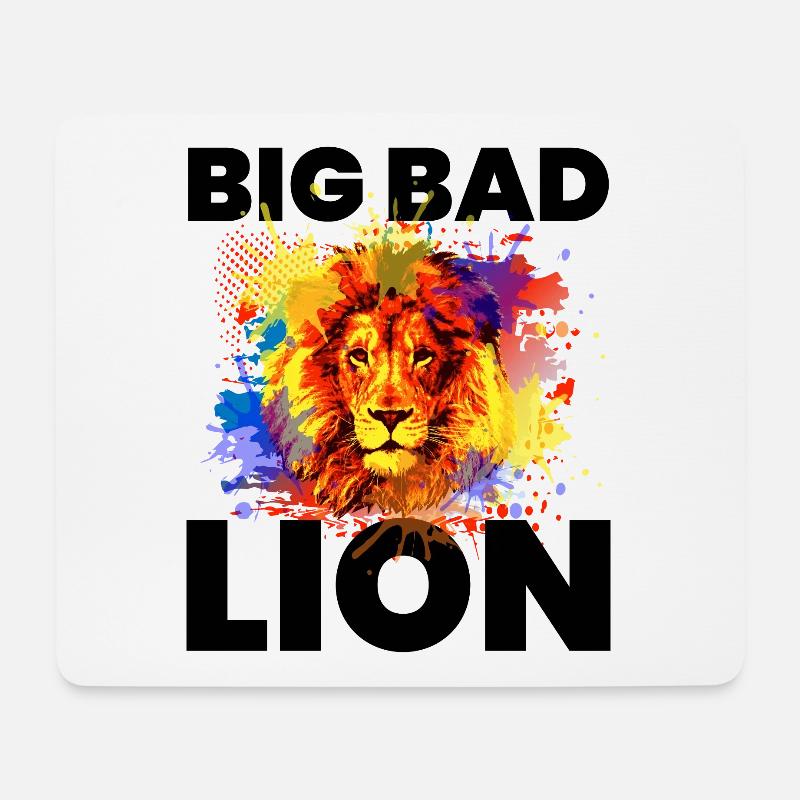 Lion lion lion lion - Mouse Pad (horizontal) - white
