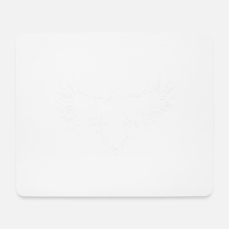 Eagle Crow Bird Adler Rabe Vogel - Mousepad (Querformat) - Weiß