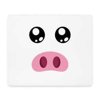 Halloween pig costume disguise - Mouse Pad (horizontal) - white - Front