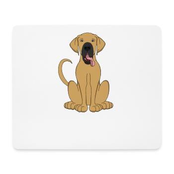 Chemise Fawn Great Dane Pour Hommes Femmes Enfants Chien - Tapis de souris (format paysage) - blanc - Devant