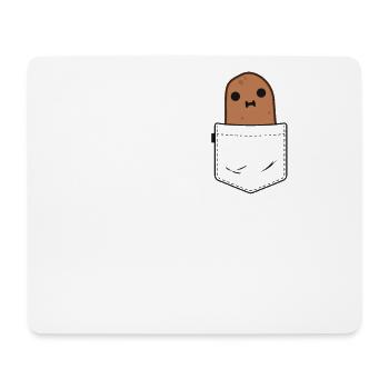 Chemises de pomme de terre de poche pour des gosses de femmes drôles - Tapis de souris (format paysage) - blanc - Devant