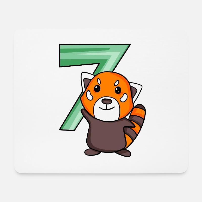 Red Panda - Mouse Pad (horizontal) - white