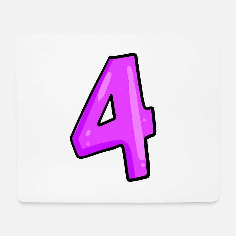 4 - Mousepad (Querformat) - Weiß