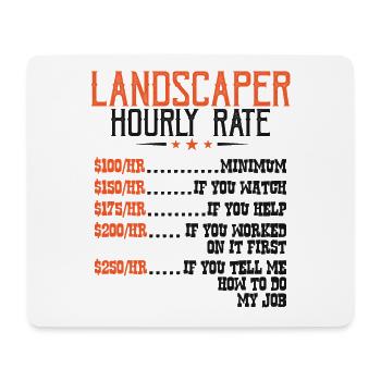 Gardennursery Gardener Landscape Gardener - Mouse Pad (horizontal) - white - Front