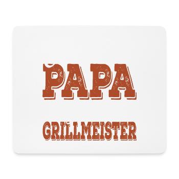 Coolster Papa Bester Grillmeister Grillsaison Dad - Mousepad (Querformat) - Weiß - Vorne