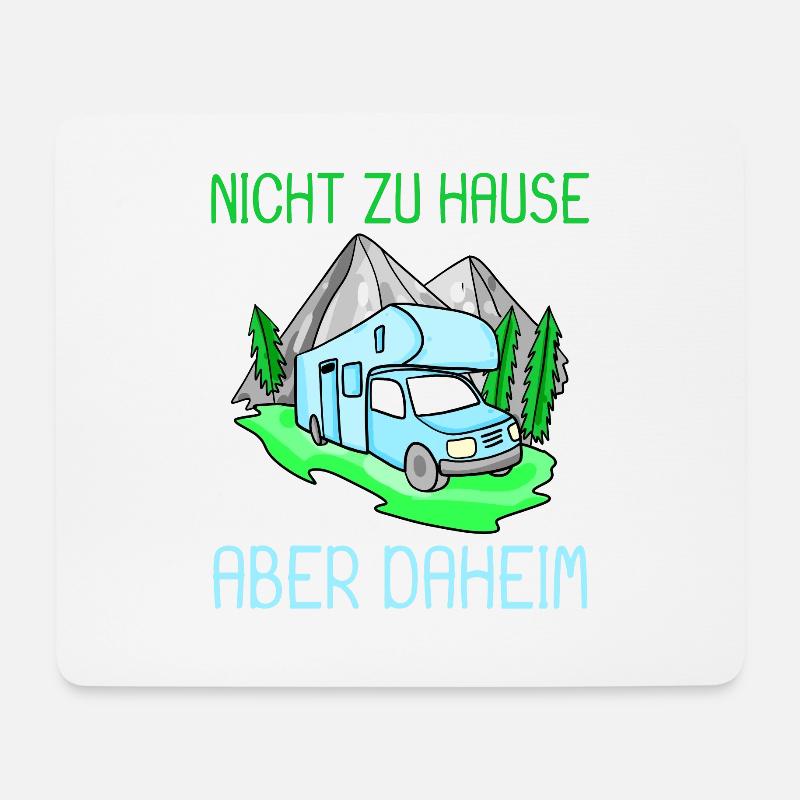 Wohnmobil Camping Camper - Mousepad (Querformat) - Weiß