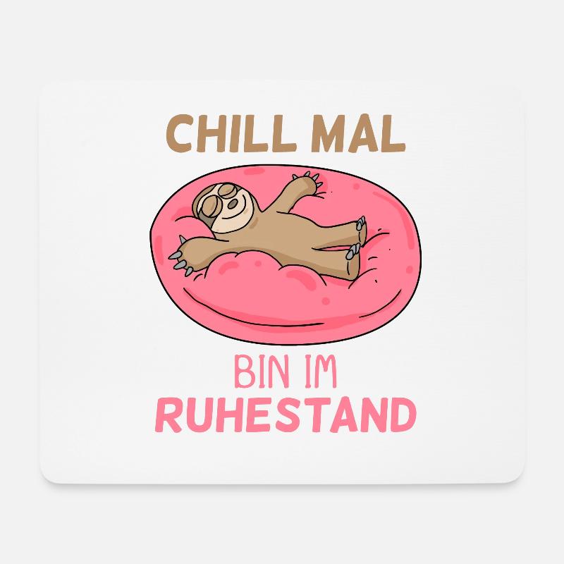 Endlich Rentner - Rente Spruch lustig - Mousepad (Querformat) - Weiß