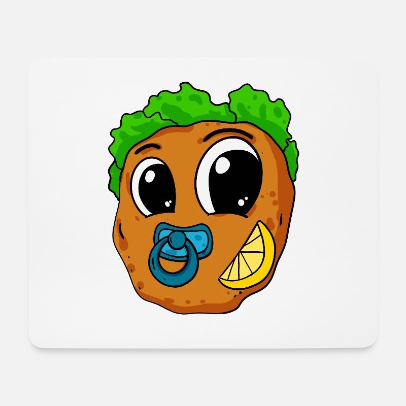 Baby Schnitzel - Mousepad (Querformat) - Weiß