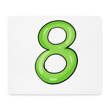 8 - Mouse Pad (horizontal) - white - Front