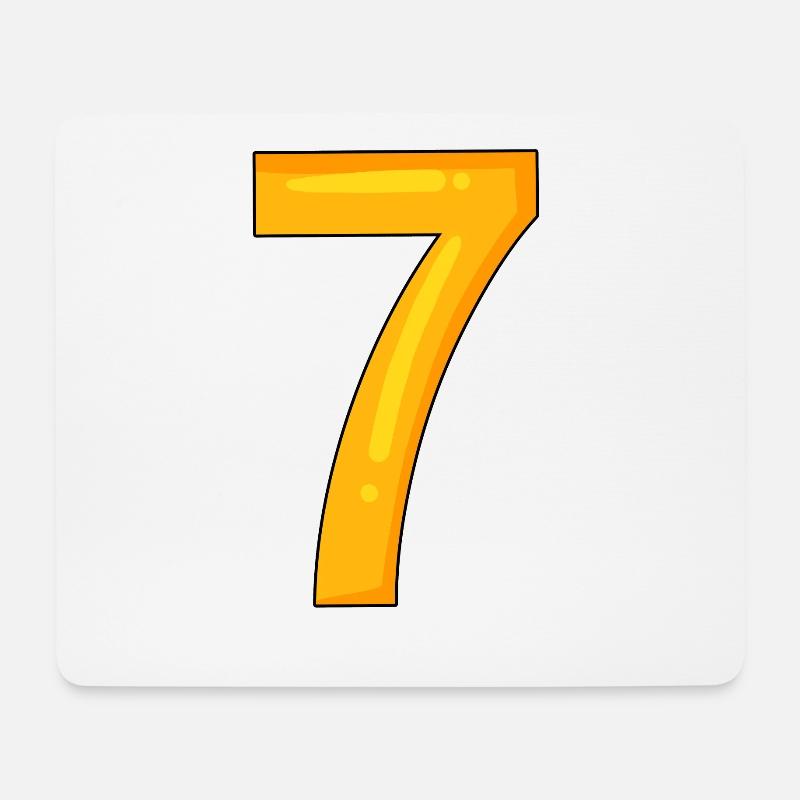 Number 7 - Number 7 - Mouse Pad (horizontal) - white
