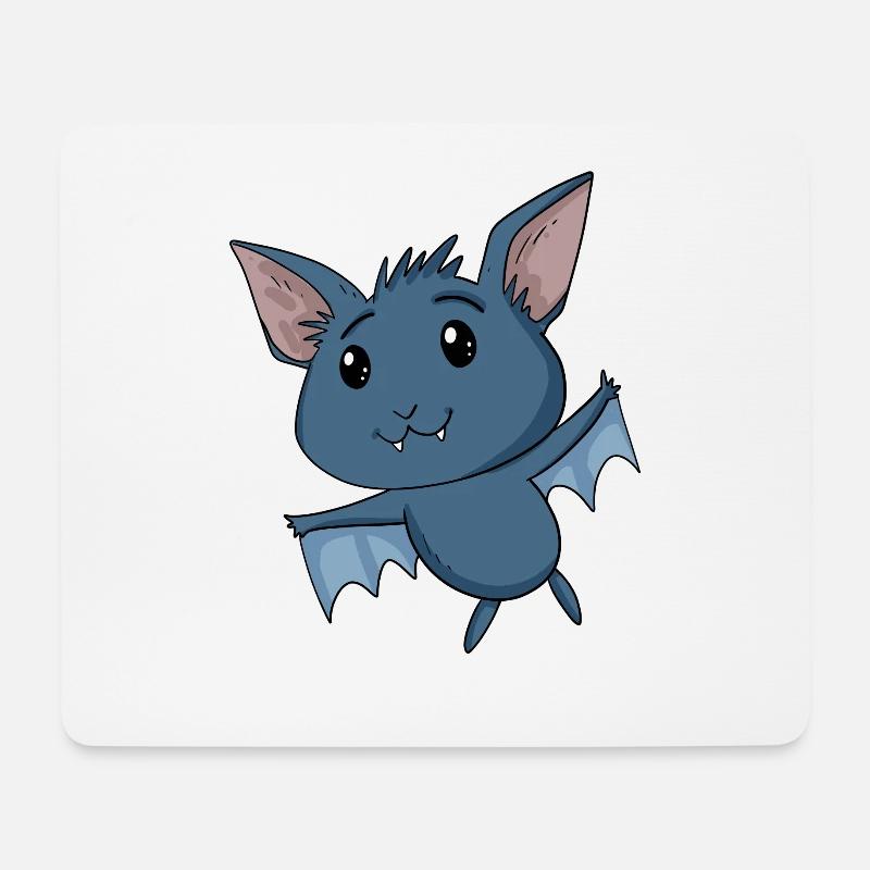 Fledermaus - Mousepad (Querformat) - Weiß