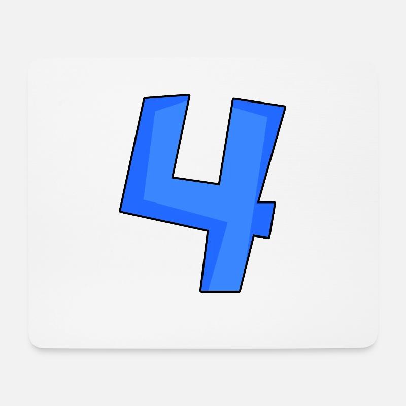 4 - Mousepad (Querformat) - Weiß