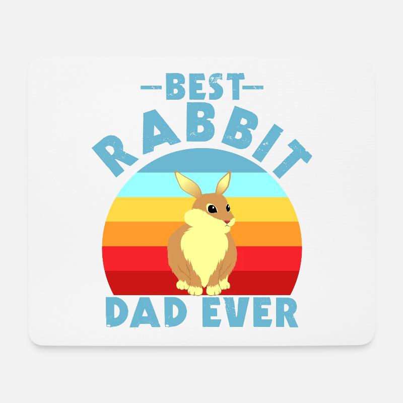 Best Rabbit - Mouse Pad (horizontal) - white