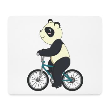 Cyclisme Panda - Tapis de souris (format paysage) - blanc - Devant