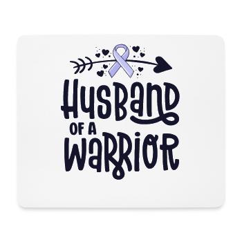 Ehemann eines Kriegers - Mousepad (Querformat) - Weiß - Vorne