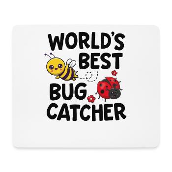 Worlds Best Bug Catcher Entomologist Insect Lady - Mouse Pad (horizontal) - white - Front