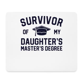 Survivor Of My Daughters Master-Abschluss - Mousepad (Querformat) - Weiß - Vorne