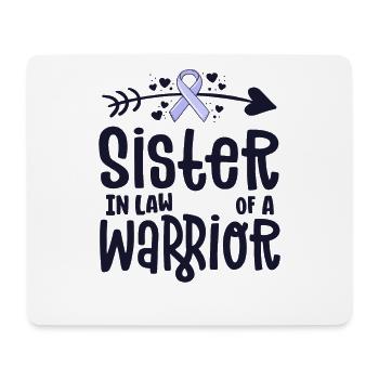Sister In Law Of A Warrior - Mouse Pad (horizontal) - white - Front