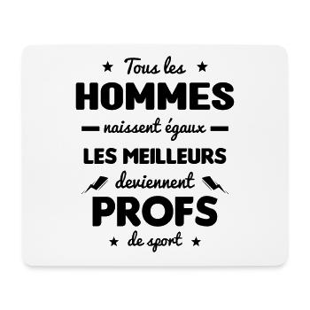 Les meilleurs hommes deviennent profs de sport - Tapis de souris (format paysage) - blanc - Devant