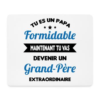 Futur grand-père cadeau annonce de grossesse - Tapis de souris (format paysage) - blanc - Devant