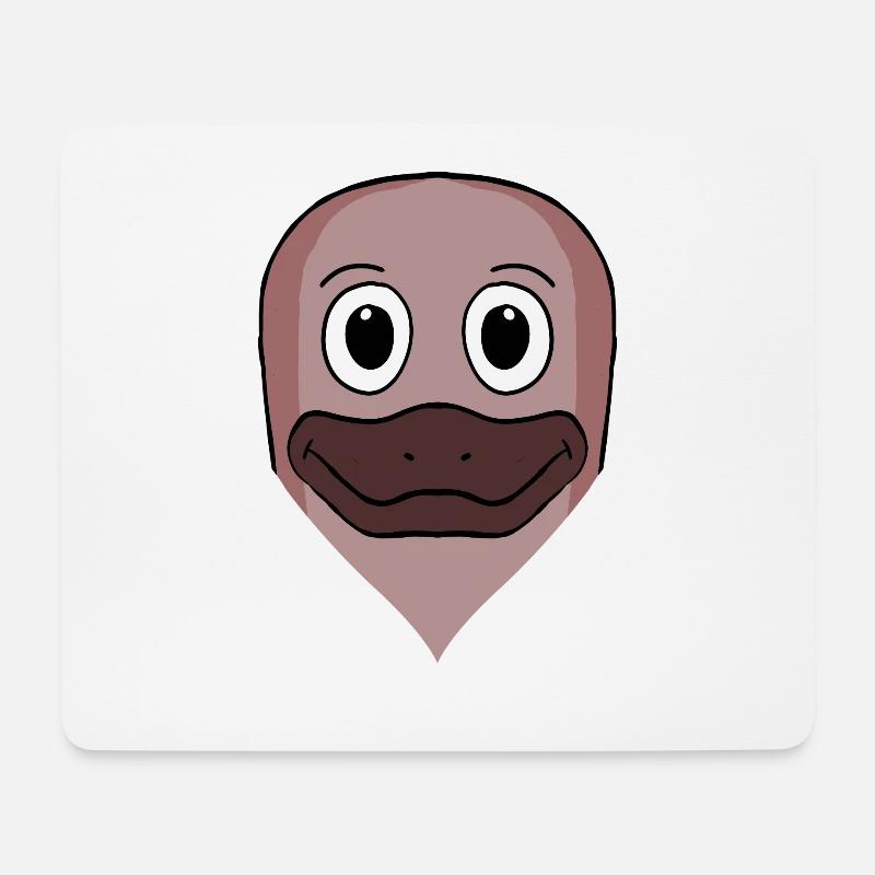 Schnabeltier - Mousepad (Querformat) - Weiß