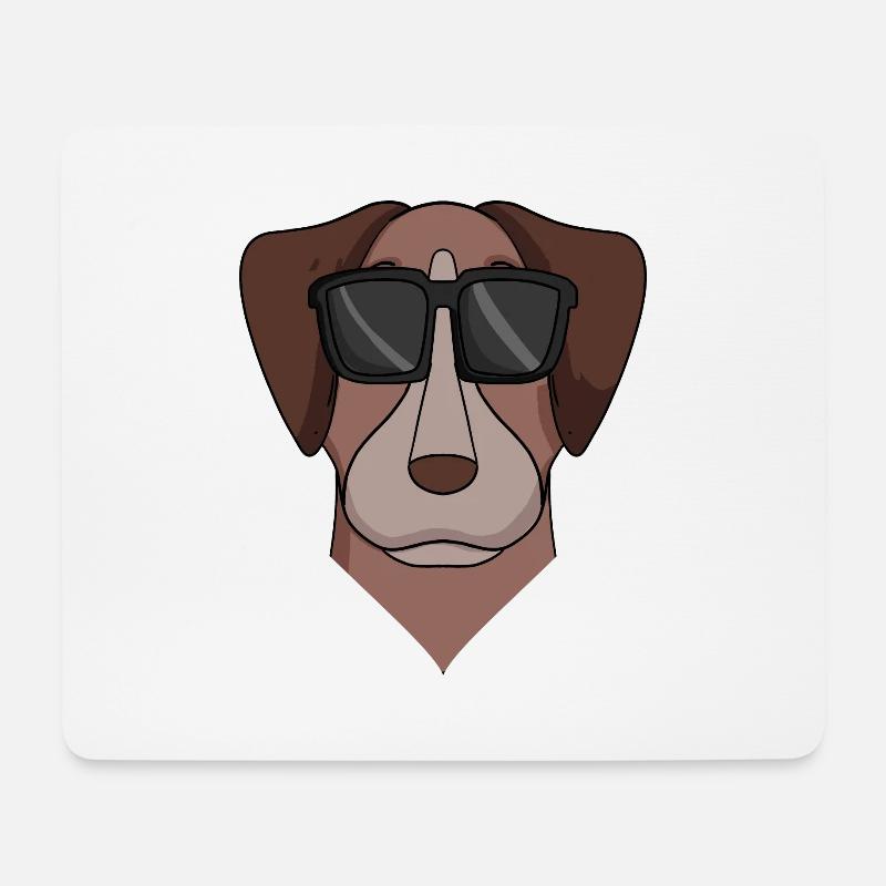 Pointer Hund Hunderasse - Mousepad (Querformat) - Weiß