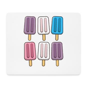 Intersex Flag Popsicles 4th of July Subtle Pride - Mouse Pad (horizontal) - white - Front