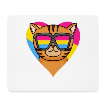 Pansexuell Bengalkatze Katze Geschenk - Mousepad (Querformat) - Weiß - Vorne
