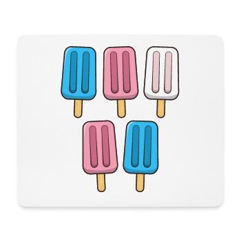 Transgender Popsicles 4th of July Trans Subtle - Mouse Pad (horizontal) - white - Front