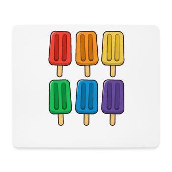 LGBT Flag Popsicles 4th of July Gay Subtle Pride - Mouse Pad (horizontal) - white - Front