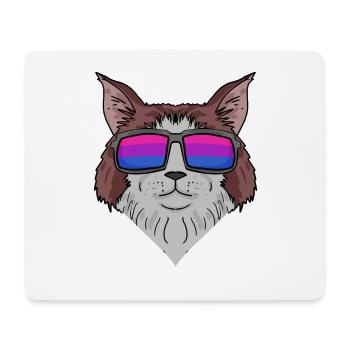 Bisexuell Maine Coon Katze Geschenk - Mousepad (Querformat) - Weiß - Vorne