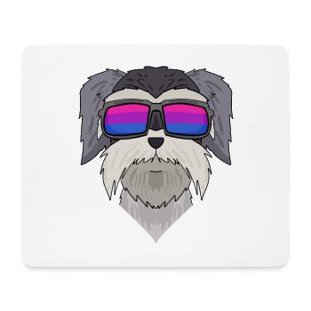 Bisexual Schnauzer Dog Gift - Mouse Pad (horizontal) - white - Front