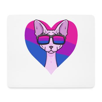Cadeau bisexuel Sphynx Cat - Tapis de souris (format paysage) - blanc - Devant