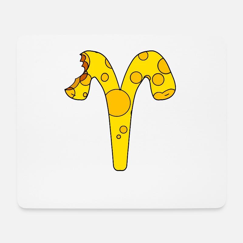 Sternzeichen Widder - Mousepad (Querformat) - Weiß