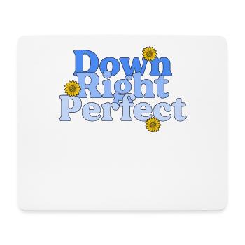 Down Right Perfect Sunflower World Down-Syndrom - Mousepad (Querformat) - Weiß - Vorne