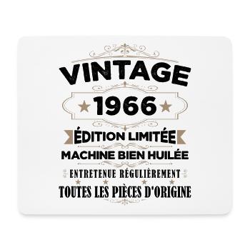 Vintage 1966 Édition Limitée - Tapis de souris (format paysage) - blanc - Devant
