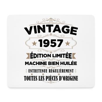 Vintage 1957 Edition Limitée - Tapis de souris (format paysage) - blanc - Devant