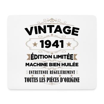 Vintage 1941 Edition Limitée - Tapis de souris (format paysage) - blanc - Devant