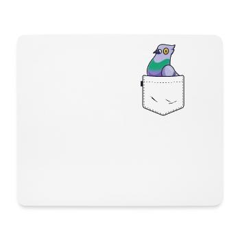 Pigeon Pocket Kids Boys Girls Bird Owner Lover - Mouse Pad (horizontal) - white - Front