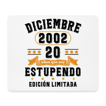 20 Ans Anniversaire Vintage Né(e) en Décembre 2002 - Tapis de souris (format paysage) - blanc - Devant