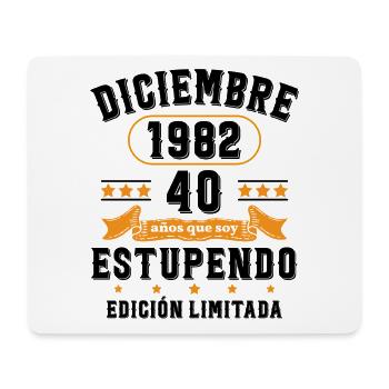 40 Ans Anniversaire Vintage Né(e) en Décembre 1982 - Tapis de souris (format paysage) - blanc - Devant