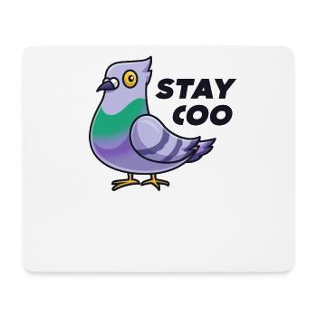 Stay Coo Funny Pigeon Shirt Bird Lover Owner - Mouse Pad (horizontal) - white - Front