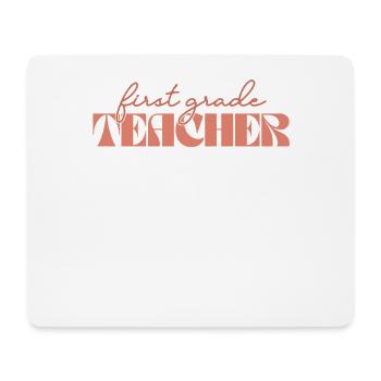 Retro 1st Grade Teacher Vintage First Grade - Mouse Pad (horizontal) - white - Front