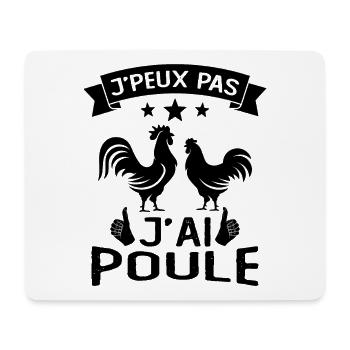 I Can't I Have Hen - Mouse Pad (horizontal) - white - Front
