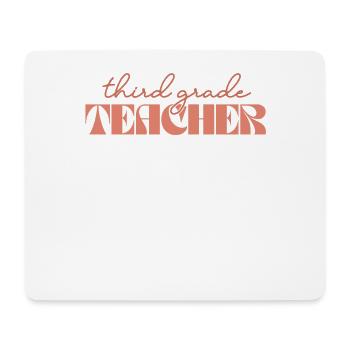 Retro 3rd Grade Teacher Vintage Dritte Klasse - Mousepad (Querformat) - Weiß - Vorne