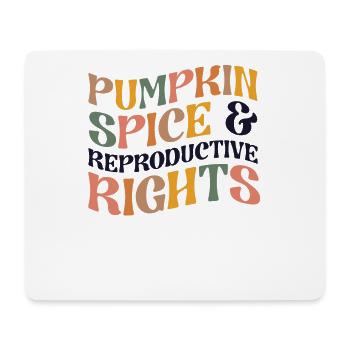 Kürbisgewürz und reproduktive Rechte Retro Fall - Mousepad (Querformat) - Weiß - Vorne