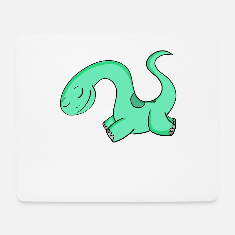 Dinosaurier Motiv - Mousepad (Querformat) - Weiß