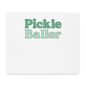 Pickle Baller Retro Pickleball Player Matching - Mouse Pad (horizontal) - white - Front